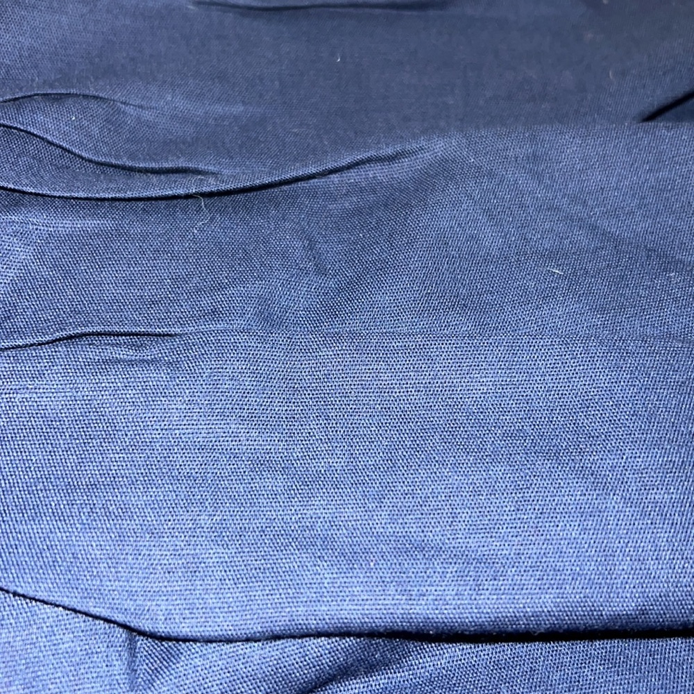 Full size bed dust ruffle navy - Picture 2 of 2